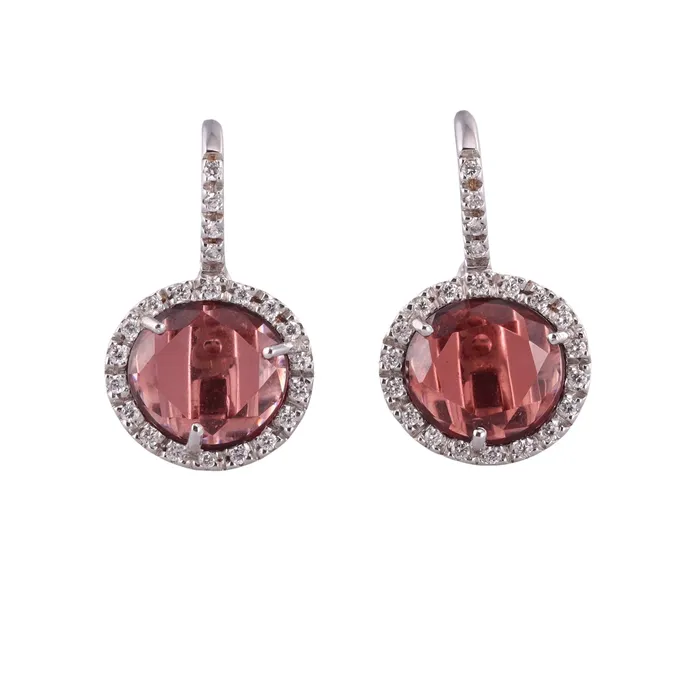 Earrings Pomellato 18k Gold Diamond Tourmaline Earrings Pomellato