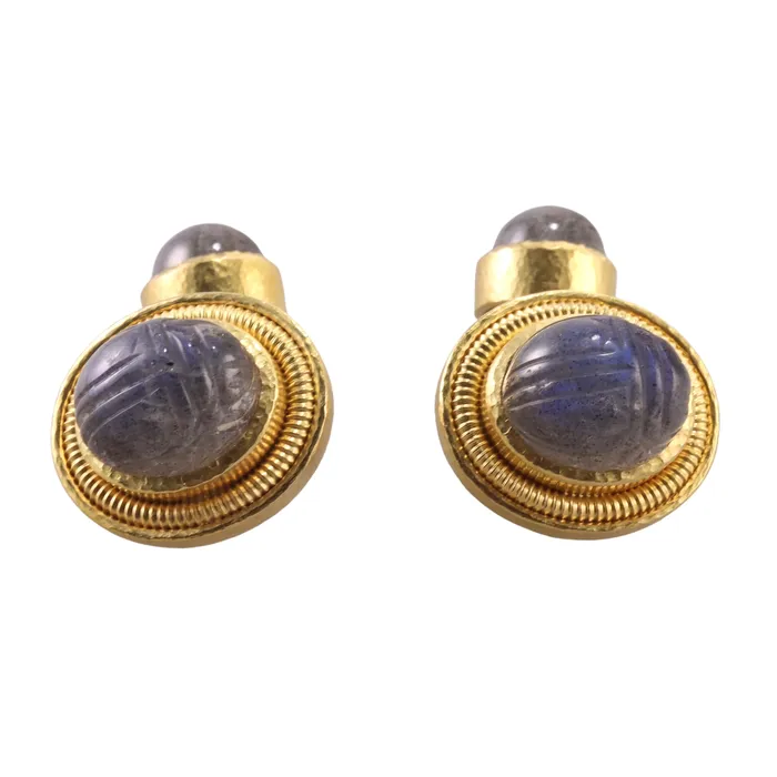 Elizabeth Locke Labradorite Scarab Gold Cufflinks Elizabeth Locke PreStyled Sets Elizabeth Locke Labradorite Scarab Gold Cufflinks Elizabeth Locke PreStyled Sets