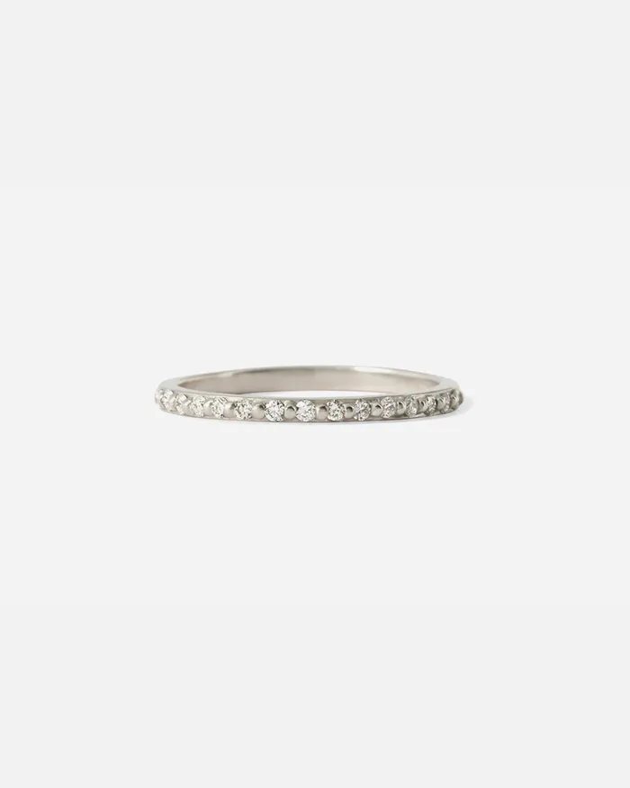Hiroyo Rings Dew 13mm Round White Diamond Ring