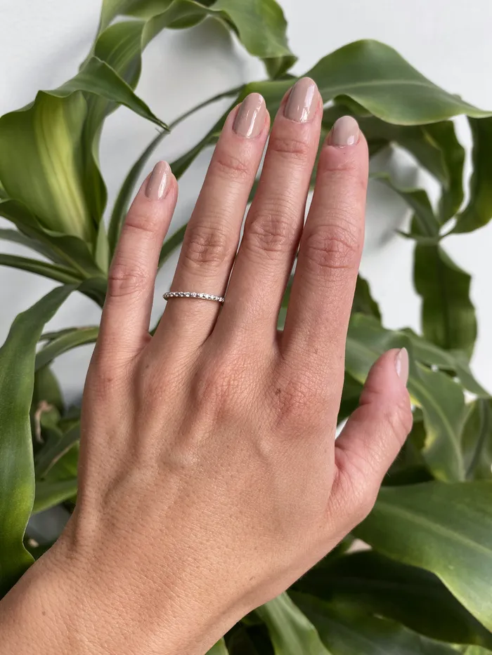 Hiroyo Rings Dew 13mm Round White Diamond Ring Hiroyo Rings Dew 13mm Round White Diamond Ring