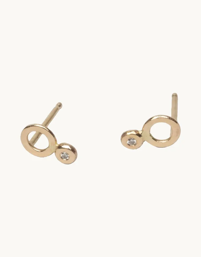 Melissa Joy Manning Earrings melissa joy manning circle and white diamond stud earrings Melissa Joy Manning Earrings melissa joy manning circle and white diamond stud earrings
