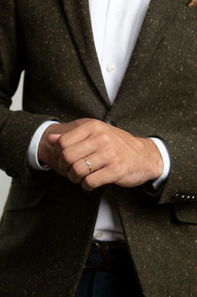 Mens solid gold ring AURUM by Gubjrg Rings