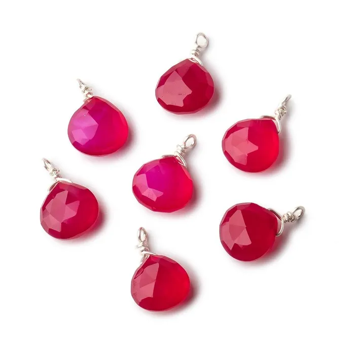Necklaces Beadsofcambaycom 8mm Silver Wire Wrapped Berry Pink Chalcedony Faceted Heart 1 Focal Pendant Necklaces Beadsofcambaycom 8mm Silver Wire Wrapped Berry Pink Chalcedony Faceted Heart 1 Focal Pendant