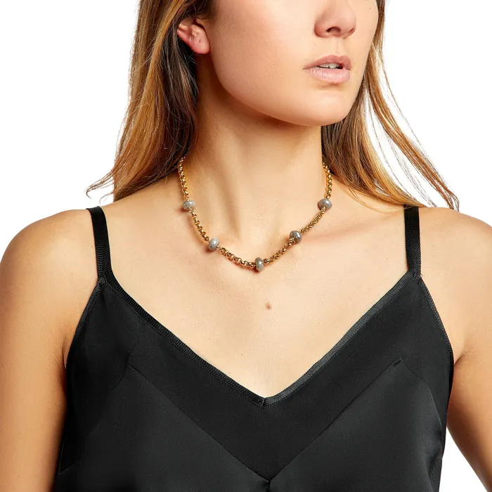 Necklaces Kamo by Kary Brittingham Olivia Necklace With Moonstone
