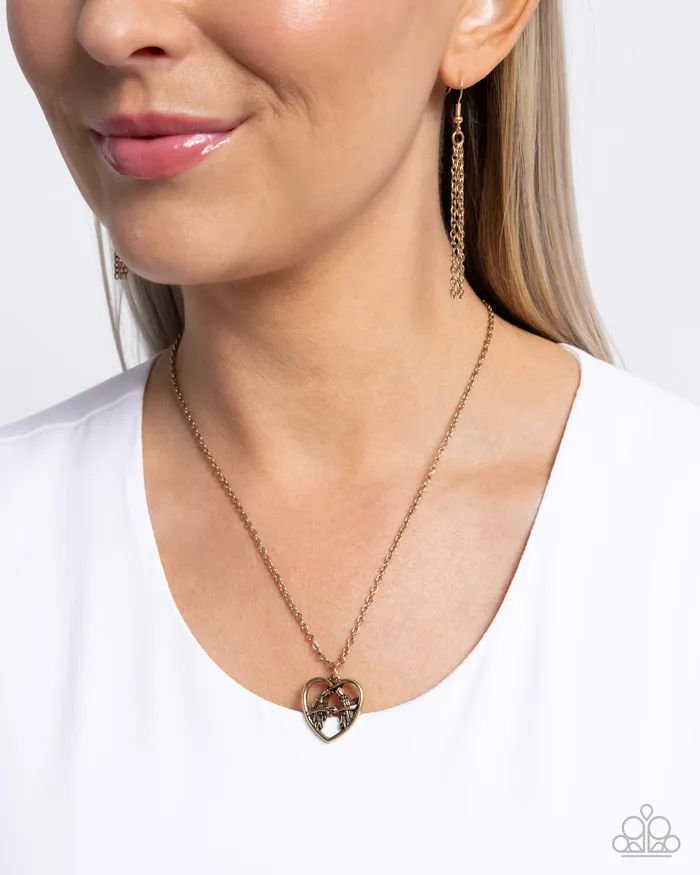 Necklaces Paparazzi Accessories Brilliant Birds Gold Necklace Jewelry by Bretta Necklaces Paparazzi Accessories Brilliant Birds Gold Necklace Jewelry by Bretta