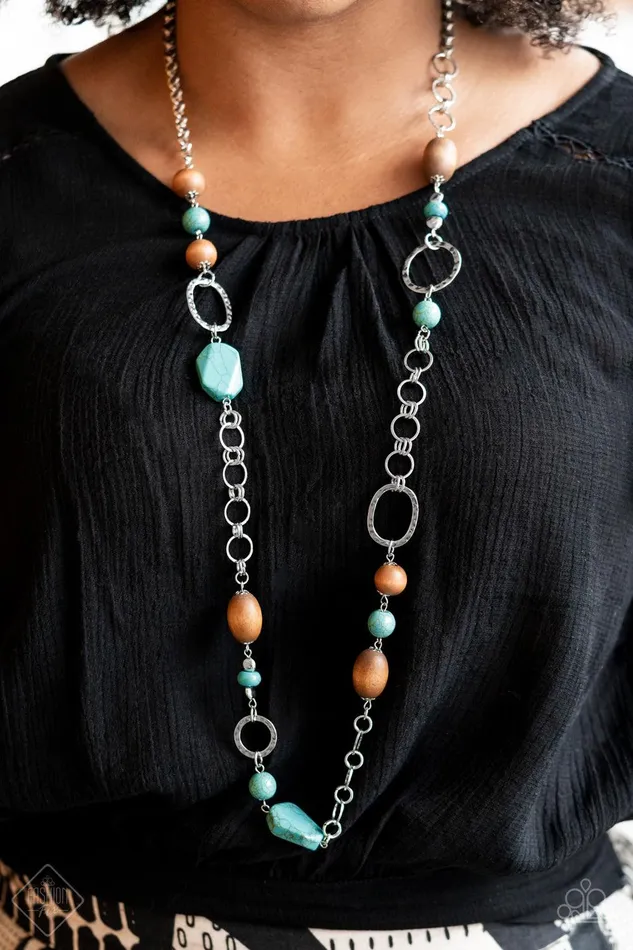 Necklaces Paparazzi Accessories Prairie Reserve Blue Necklace Jewelry by Bretta