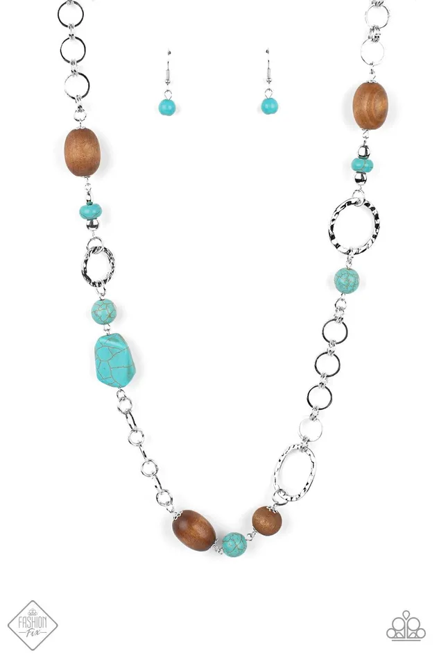Necklaces Paparazzi Accessories Prairie Reserve Blue Necklace Jewelry by Bretta