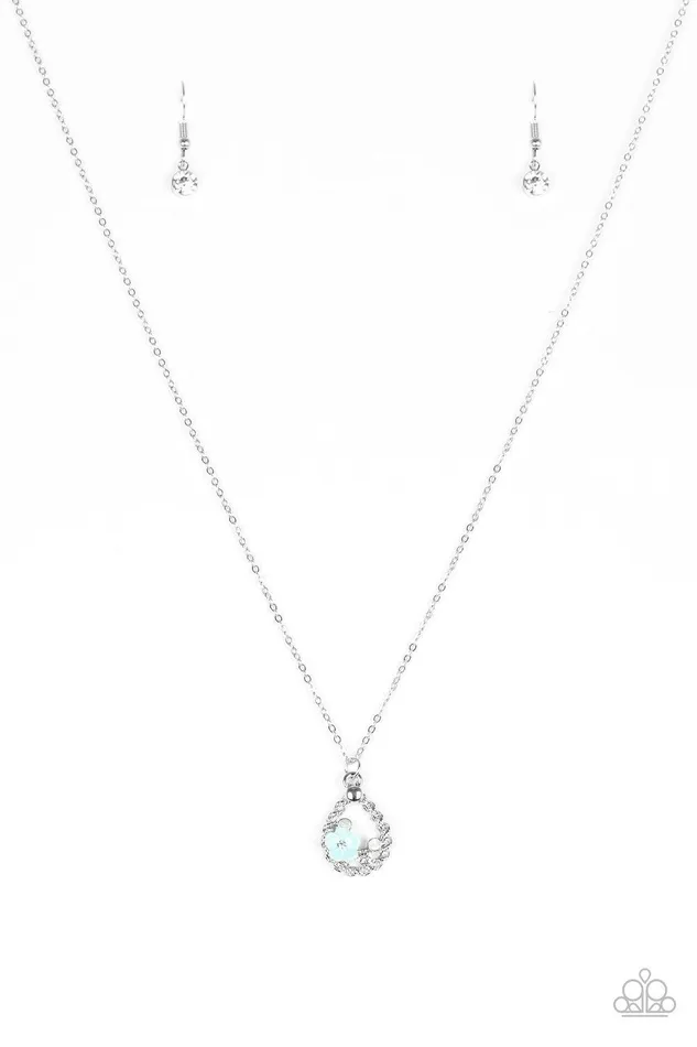 Necklaces Serene Spring Showers Blue Necklace Jewelry by Bretta Paparazzi Accessories