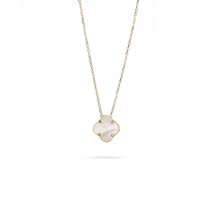 Necklaces Womens gold necklace with clover and motherofpearl Senso Gold Shine Senso Gold Necklaces Womens gold necklace with clover and motherofpearl Senso Gold Shine Senso Gold