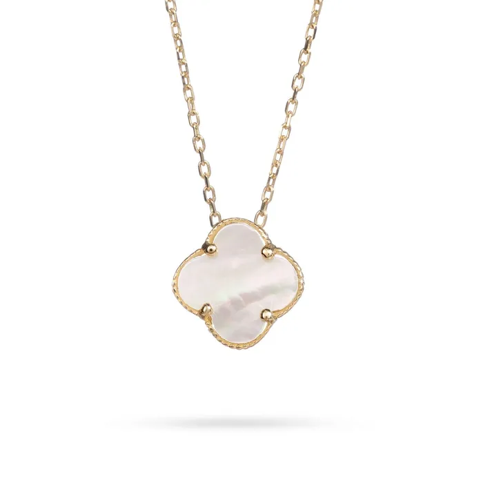 Necklaces Womens gold necklace with clover and motherofpearl Senso Gold Shine Senso Gold