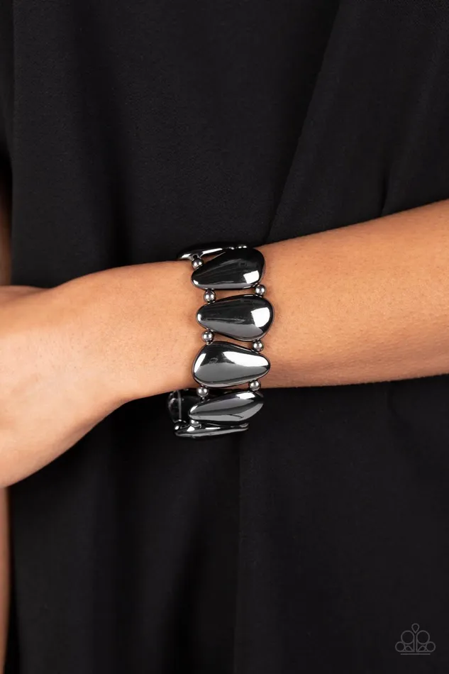 Paparazzi Accessories Bracelets Classy Cave Black Bracelet Jewelry by Bretta