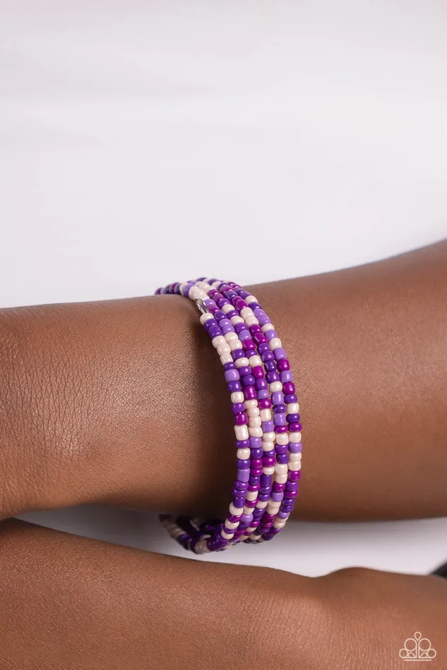 Paparazzi Accessories Bracelets Coiled Candy Purple Coil Bracelet Jewelry by Bretta Paparazzi Accessories Bracelets Coiled Candy Purple Coil Bracelet Jewelry by Bretta