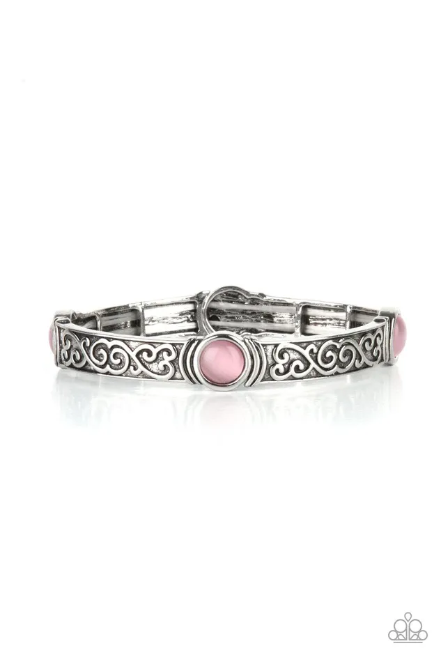 Paparazzi Accessories Bracelets Ethereally Enchanting Pink Bracelet Jewelry by Bretta