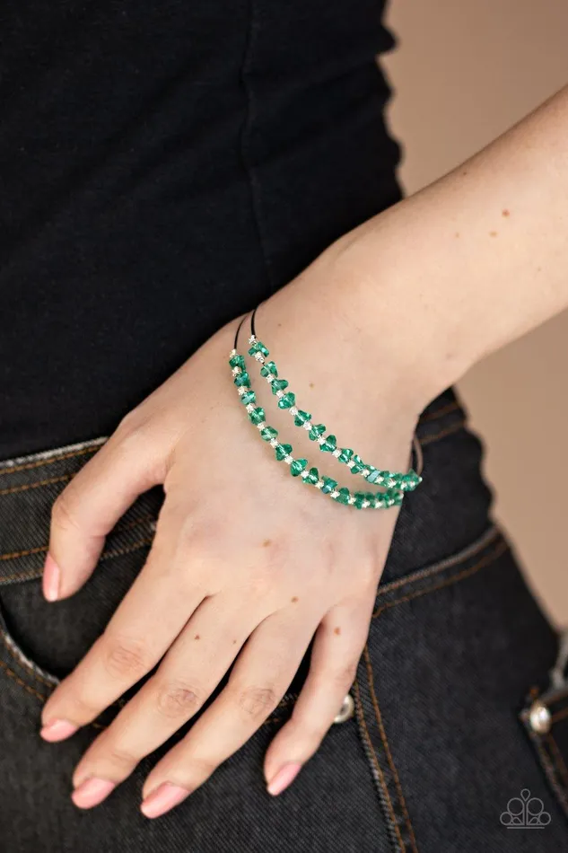 Paparazzi Accessories Bracelets Prismatic Posh Green Bracelet Jewelry by Bretta
