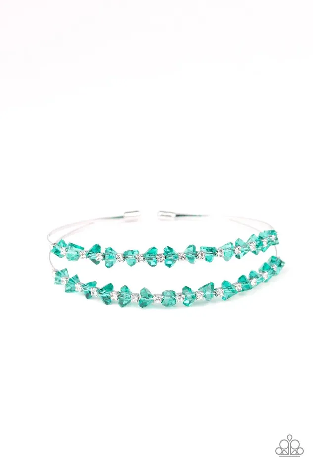 Paparazzi Accessories Bracelets Prismatic Posh Green Bracelet Jewelry by Bretta