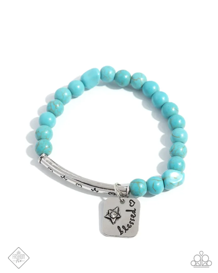 Paparazzi Accessories Bracelets Rustic Reminder Blue Bracelet Jewelry by Bretta