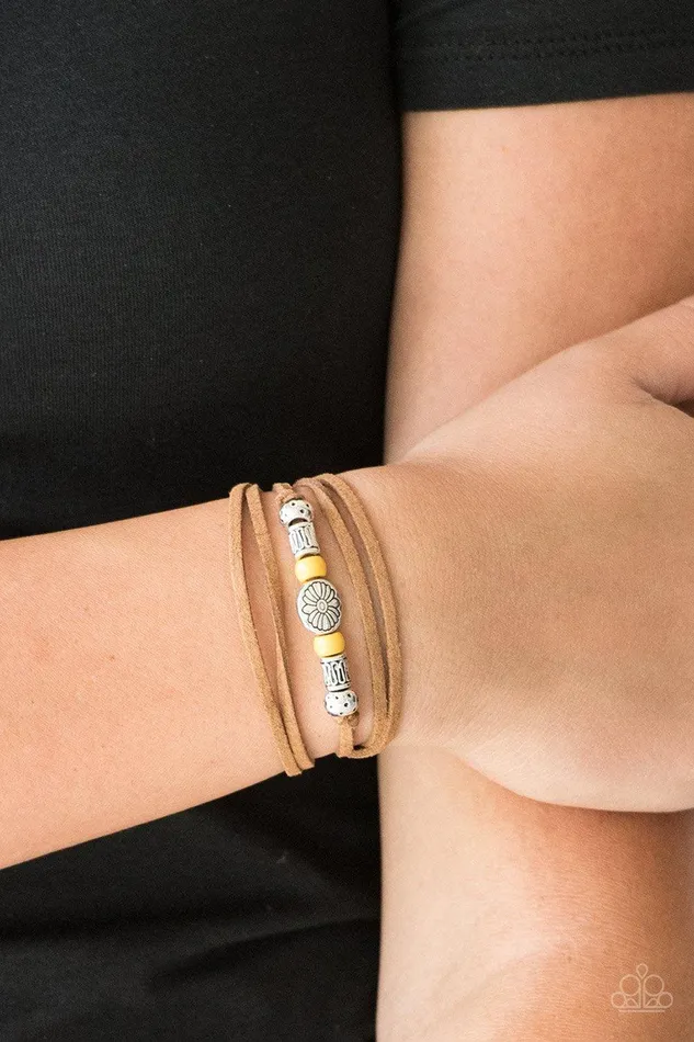Paparazzi Accessories Clear A Path Yellow Urban Bracelet Jewelry by Bretta Bracelets Paparazzi Accessories Clear A Path Yellow Urban Bracelet Jewelry by Bretta Bracelets