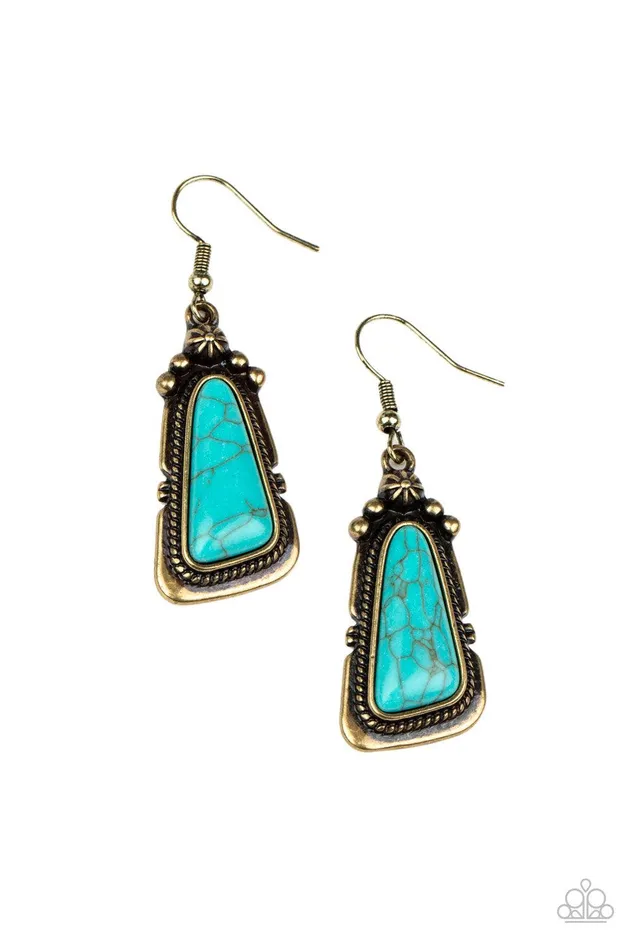Paparazzi Accessories Earrings Sahara Solitude Brass Earrings Jewelry by Bretta