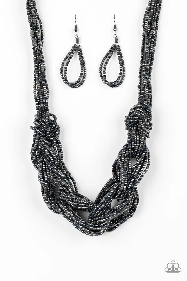 Paparazzi Accessories Necklaces City Catwalk Blue Necklace Jewelry by Bretta