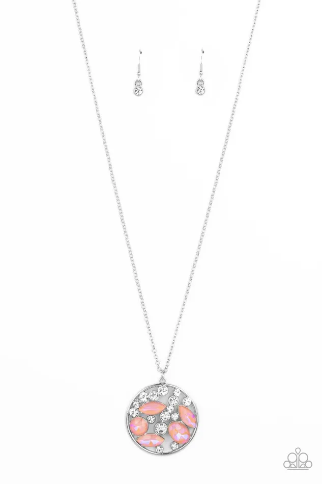 Paparazzi Accessories Necklaces Iridescently Influential Orange Necklace Jewelry by Bretta