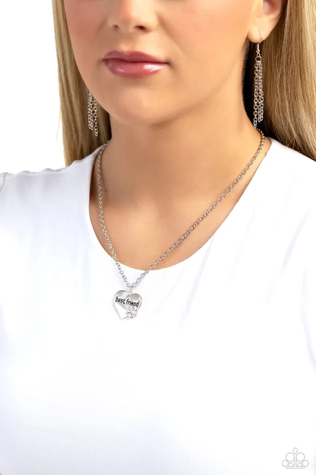 Paparazzi Accessories Necklaces Mans Best Friend Silver Necklace Jewelry by Bretta Paparazzi Accessories Necklaces Mans Best Friend Silver Necklace Jewelry by Bretta