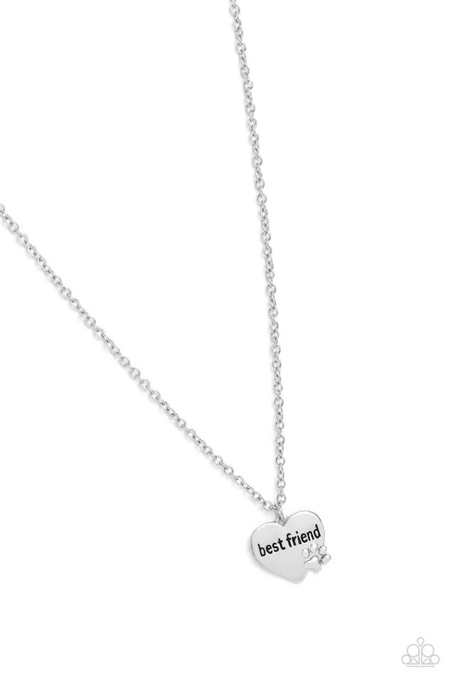 Paparazzi Accessories Necklaces Mans Best Friend Silver Necklace Jewelry by Bretta