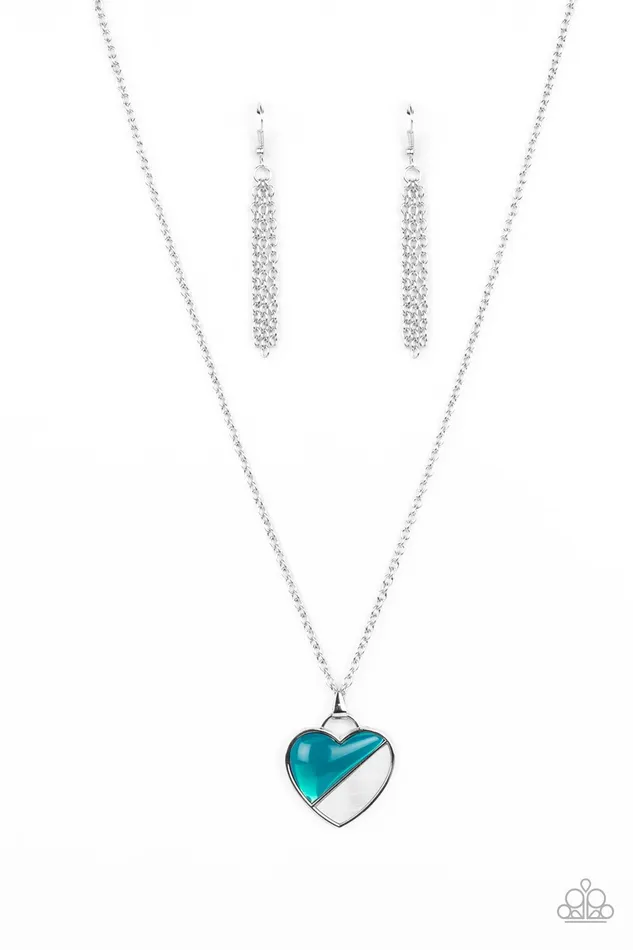 Paparazzi Accessories Necklaces Nautical Romance Blue Necklace Jewelry by Bretta