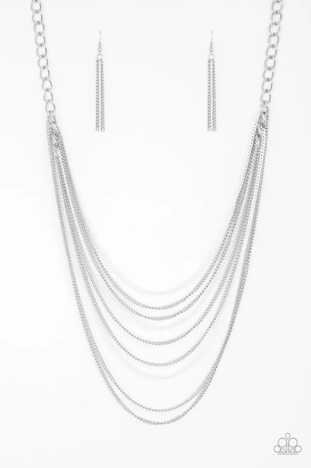 Paparazzi Accessories Necklaces Rebel Rainbow White Necklace Jewelry by Bretta