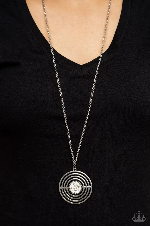 Paparazzi Accessories Necklaces Targeted Tranquility White Necklace Jewelry by Bretta Paparazzi Accessories Necklaces Targeted Tranquility White Necklace Jewelry by Bretta