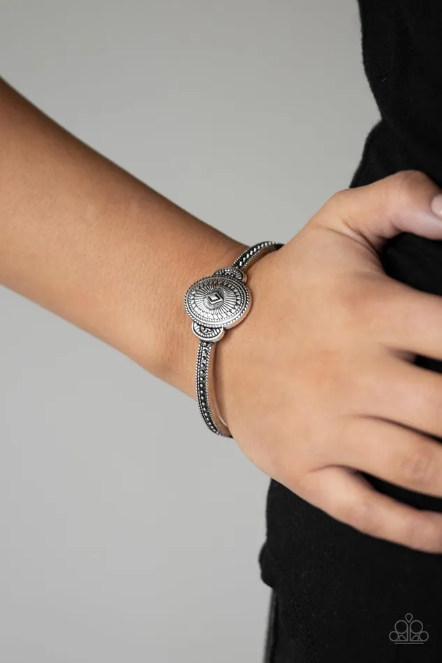 Paparazzi Accessories Savannah Sunset Silver Cuff Bracelet Jewelry by Bretta Bracelets Paparazzi Accessories Savannah Sunset Silver Cuff Bracelet Jewelry by Bretta Bracelets