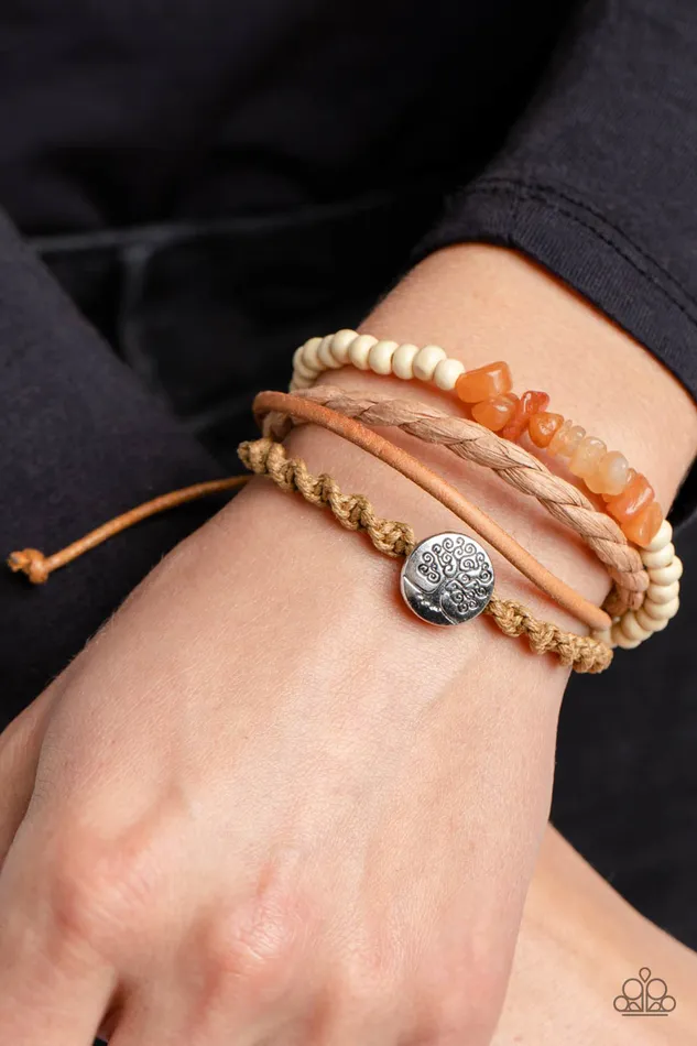 Paparazzi Accessories Treetop Trail Guide Orange Urban Bracelet Jewelry by Bretta Bracelets Paparazzi Accessories Treetop Trail Guide Orange Urban Bracelet Jewelry by Bretta Bracelets