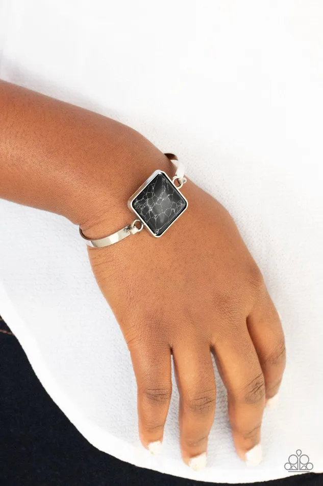 Paparazzi Accessories Turning a CORNERSTONE Black Bracelet Jewelry by Bretta Bracelets Paparazzi Accessories Turning a CORNERSTONE Black Bracelet Jewelry by Bretta Bracelets