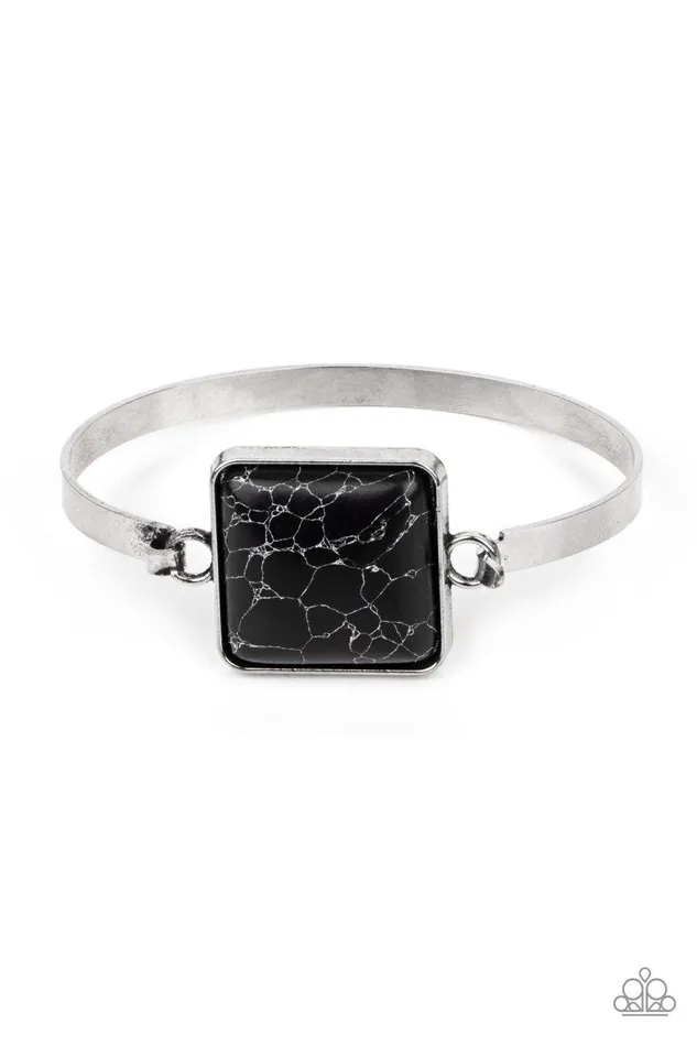 Paparazzi Accessories Turning a CORNERSTONE Black Bracelet Jewelry by Bretta Bracelets