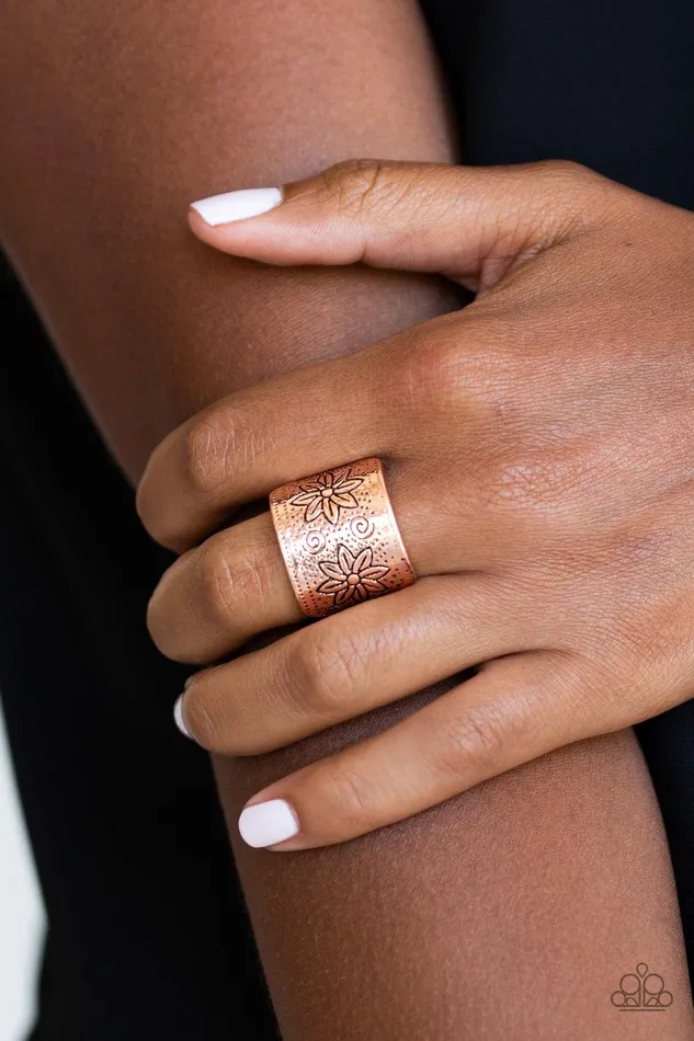 Paparazzi Accessories Wild Meadows Copper Ring Jewelry by Bretta Rings