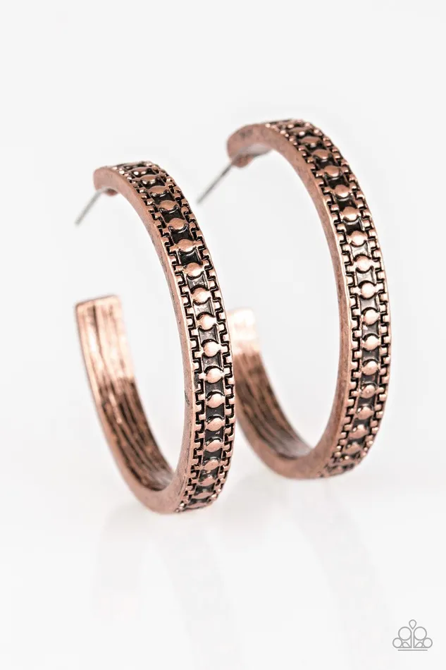 Playfully Peruvian Copper Earrings Jewelry by Bretta Paparazzi Accessories Earrings