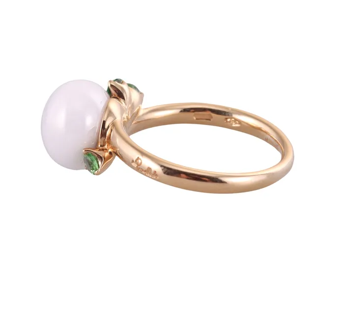 Pomellato Rings Pomellato Capri 18k Gold Ceramic Tsavorite Ring