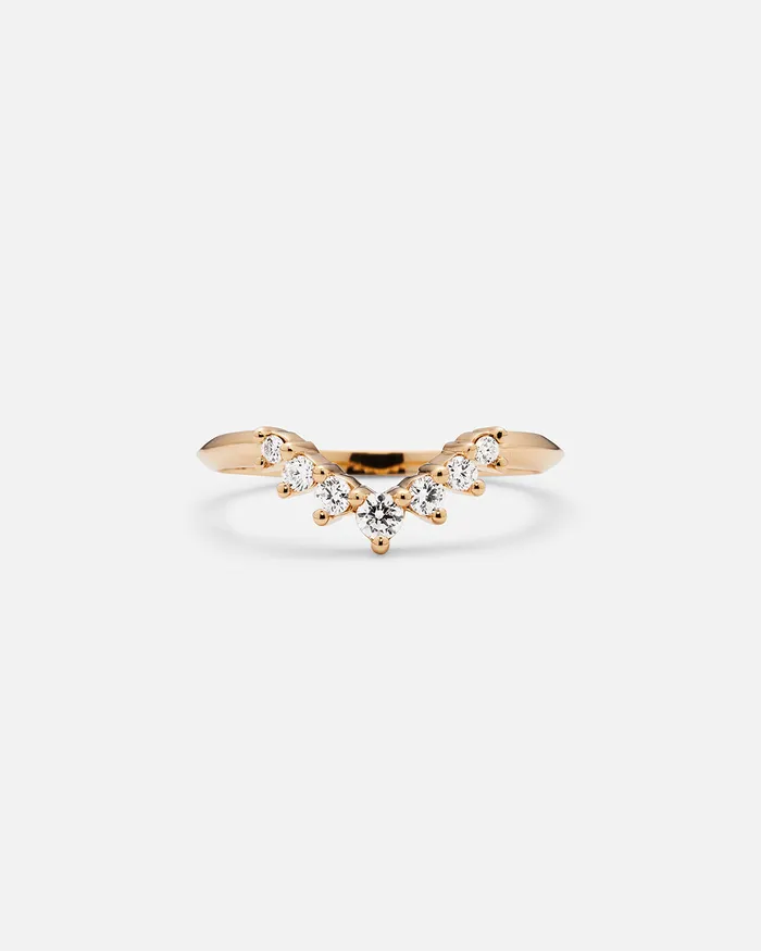 Rings Casual Seance Noon White Diamond Band
