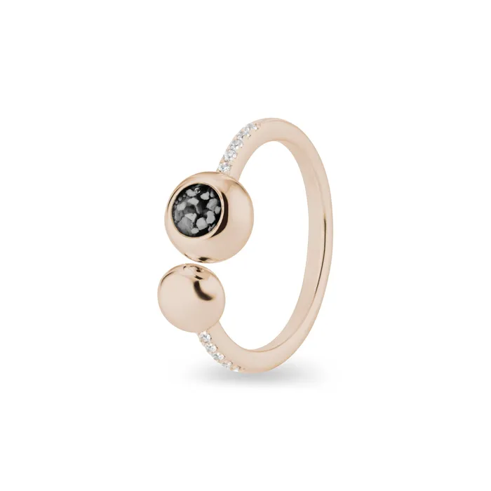 Rings EverWith Ladies Rondure Array and Sphere Memorial Ashes Ring EverWith