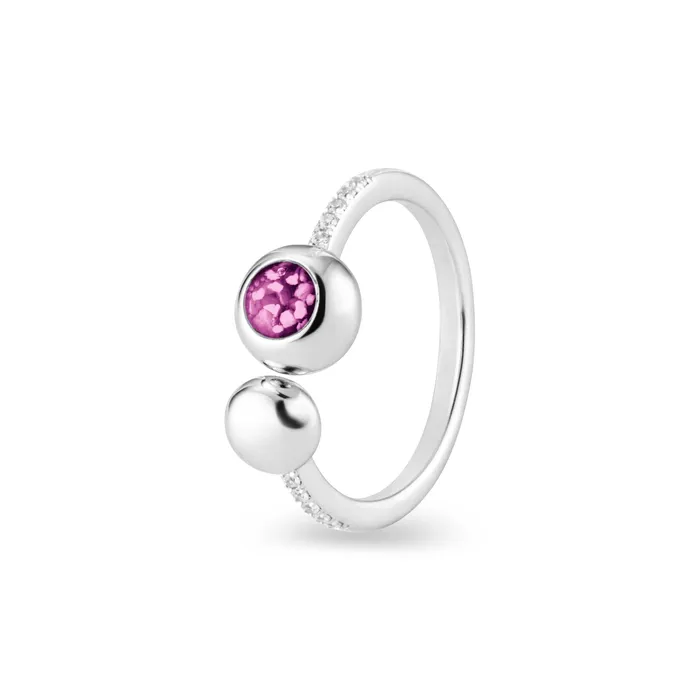 Rings EverWith Ladies Rondure Array and Sphere Memorial Ashes Ring EverWith