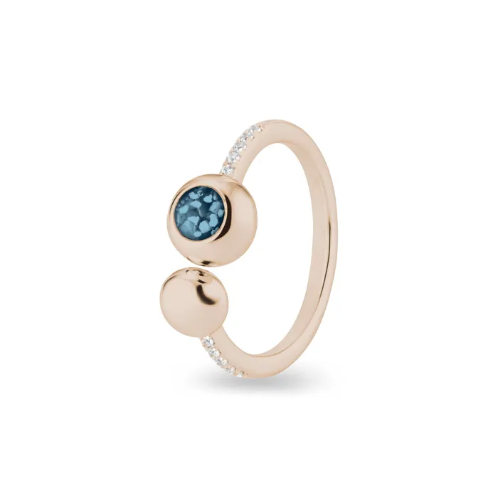 Rings EverWith Ladies Rondure Array and Sphere Memorial Ashes Ring EverWith