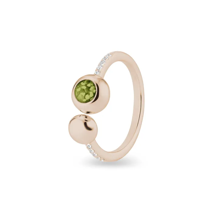 Rings EverWith Ladies Rondure Array and Sphere Memorial Ashes Ring EverWith