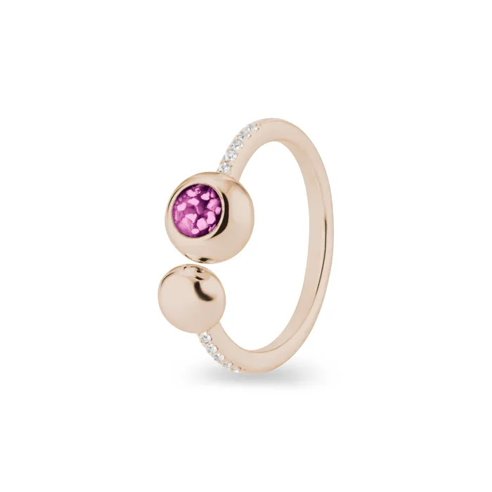 Rings EverWith Ladies Rondure Array and Sphere Memorial Ashes Ring EverWith