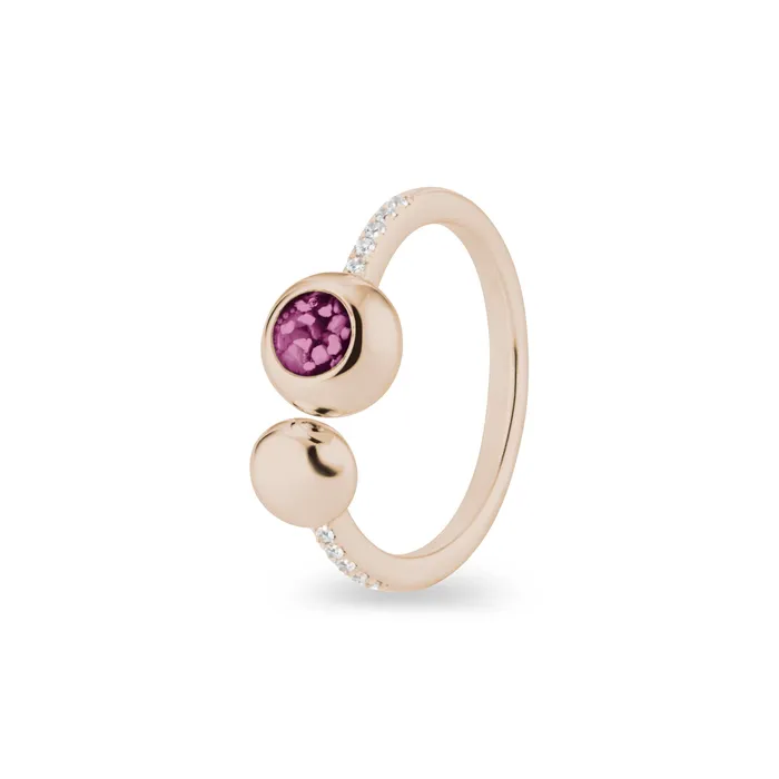 Rings EverWith Ladies Rondure Array and Sphere Memorial Ashes Ring EverWith