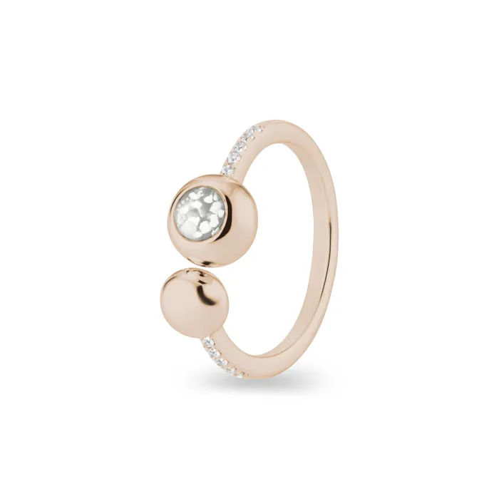 Rings EverWith Ladies Rondure Array and Sphere Memorial Ashes Ring EverWith