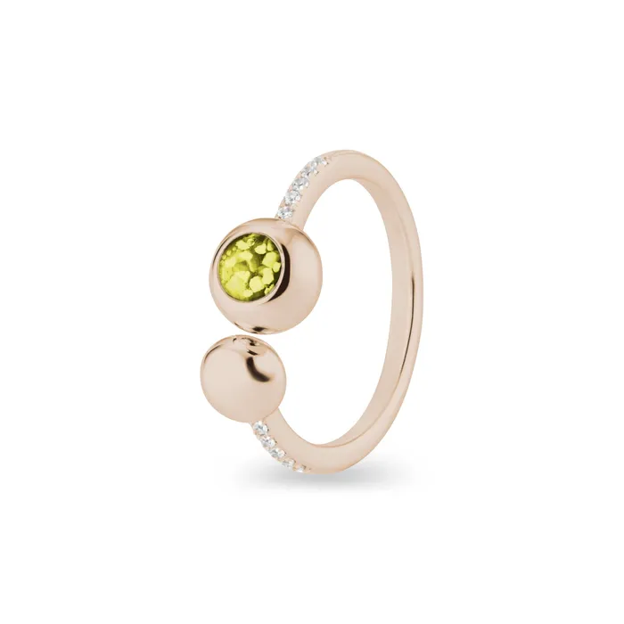 Rings EverWith Ladies Rondure Array and Sphere Memorial Ashes Ring EverWith