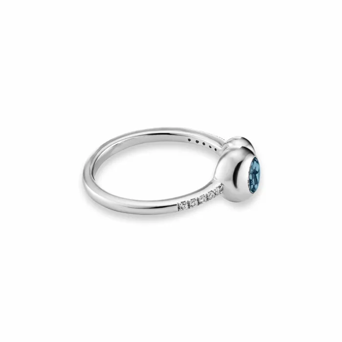 Rings EverWith Ladies Rondure Array and Sphere Memorial Ashes Ring EverWith