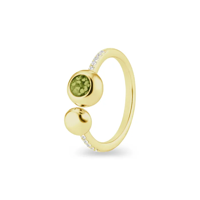 Rings EverWith Ladies Rondure Array and Sphere Memorial Ashes Ring EverWith