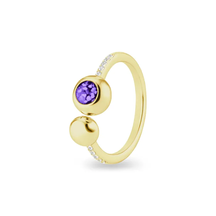 Rings EverWith Ladies Rondure Array and Sphere Memorial Ashes Ring EverWith