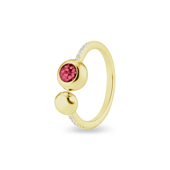 Rings EverWith Ladies Rondure Array and Sphere Memorial Ashes Ring EverWith