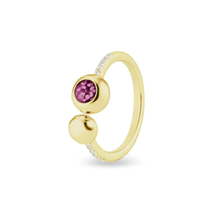 Rings EverWith Ladies Rondure Array and Sphere Memorial Ashes Ring EverWith